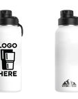 Hydrapeak Wide Bottle w/ Chug Lid White Color Print