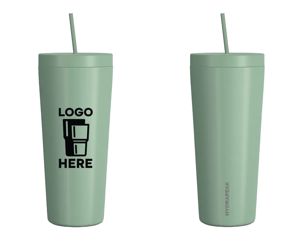 Hydrapeak Traveler Tumbler w/ Straw Lid Sage Color Print