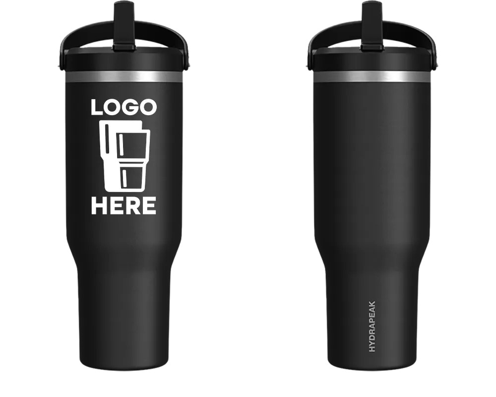 Hydrapeak Nomad Tumbler Black Color Print