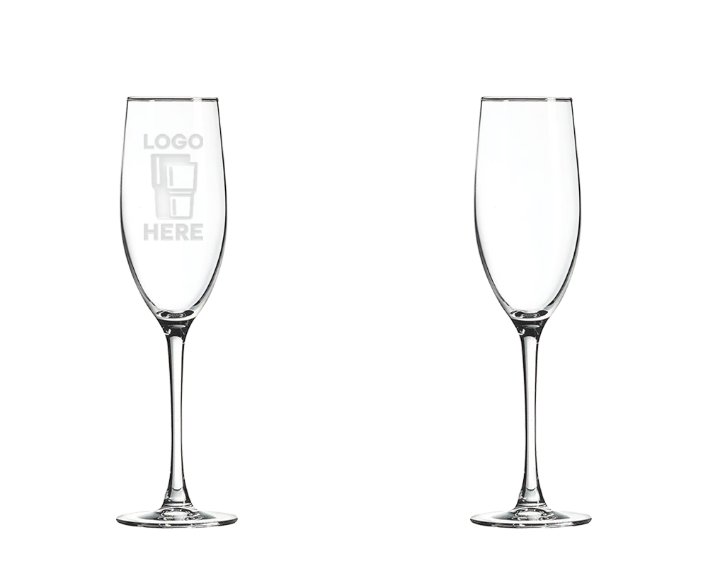 Champagne Flute Glass Laser Engrave