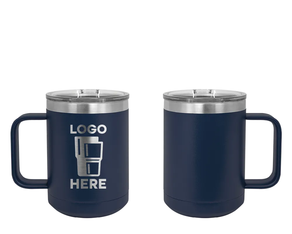 Polar Camel Handle Mug Navy Laser Engrave