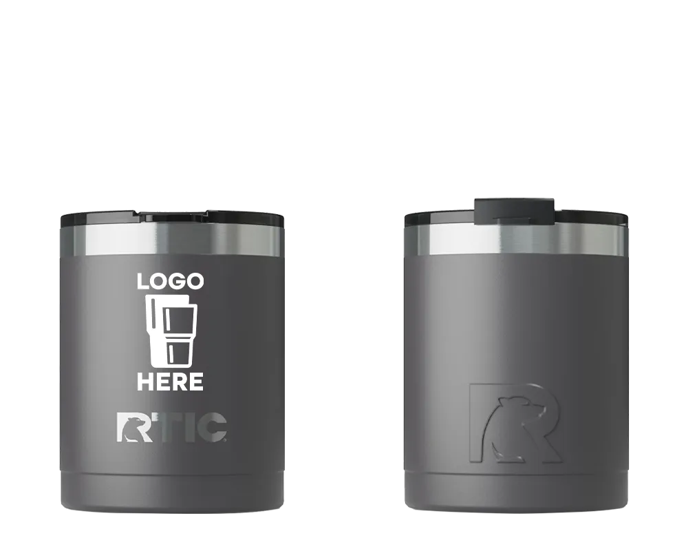 RTIC Essential Lowball Tumbler Graphite Color Print