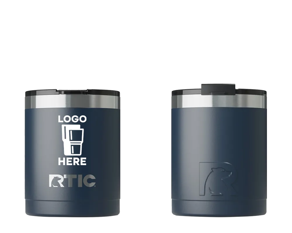 RTIC Essential Lowball Tumbler Navy Color Print