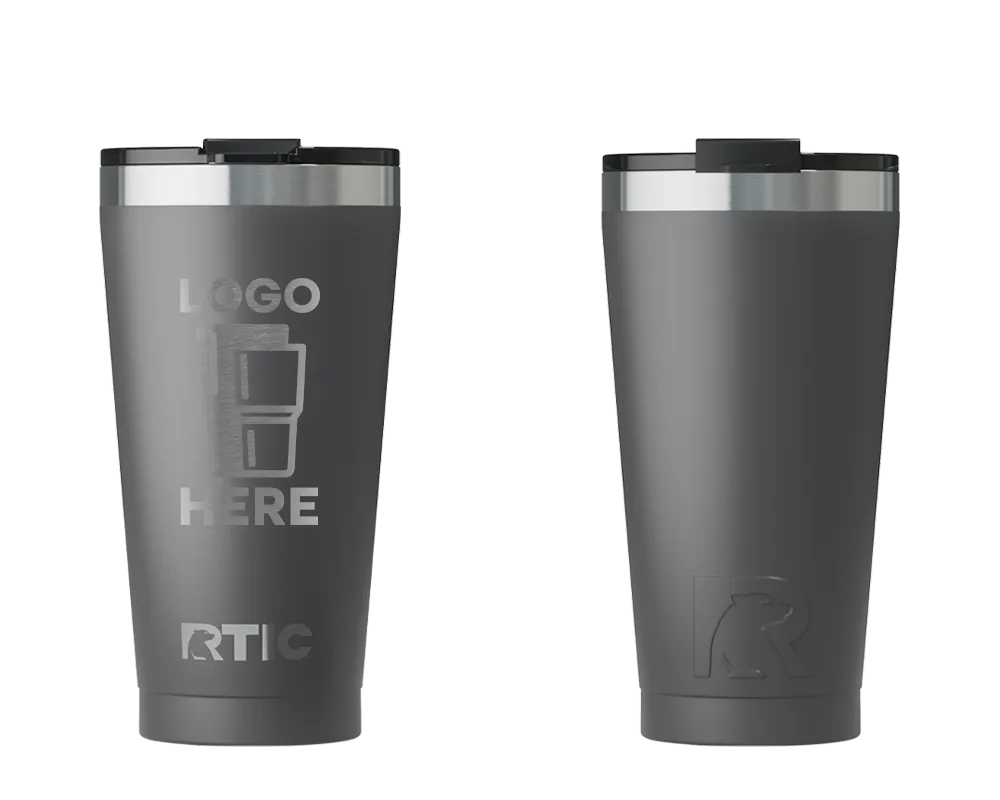 RTIC Essential Pint Tumbler Graphite Laser Engrave