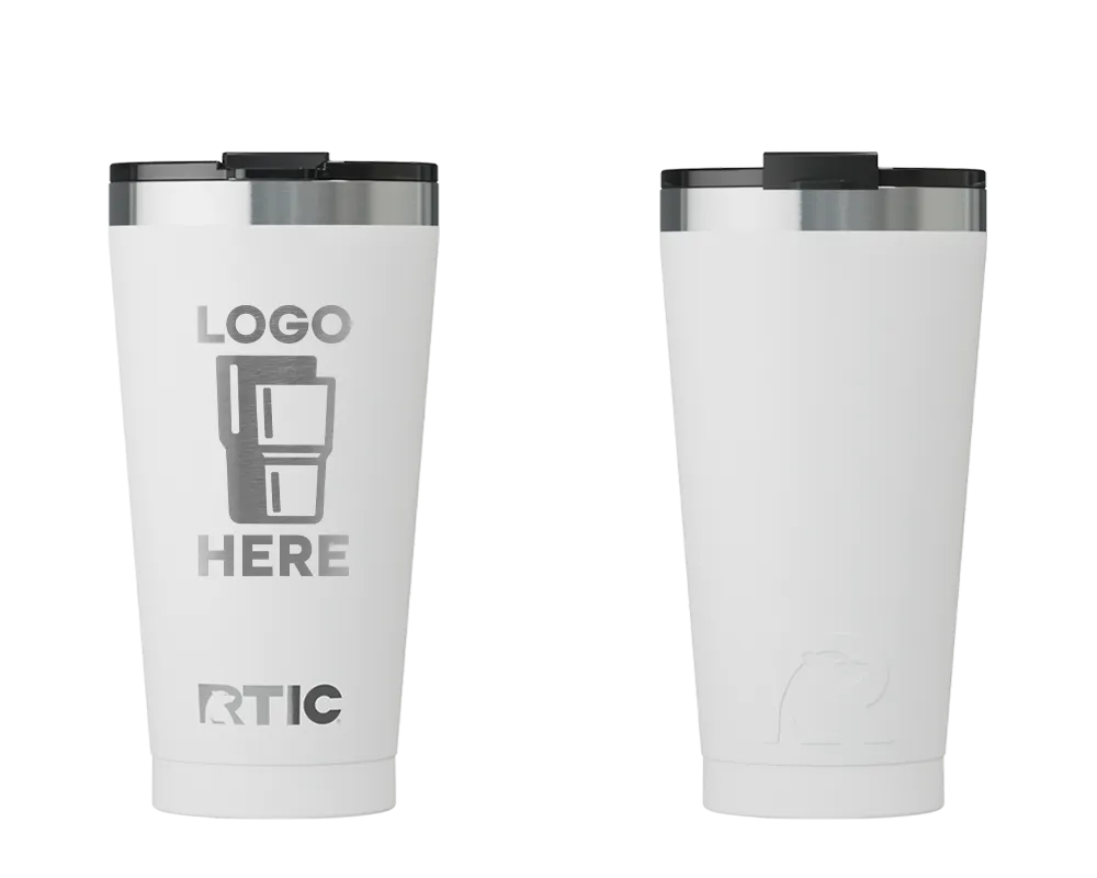 RTIC Essential Pint Tumbler White Laser Engrave