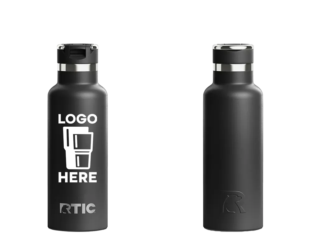 RTIC Journey Bottle Black Color Print