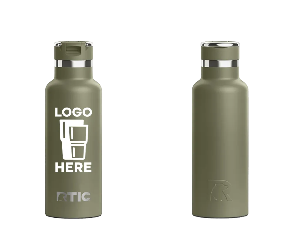 RTIC Journey Bottle Olive Color Print