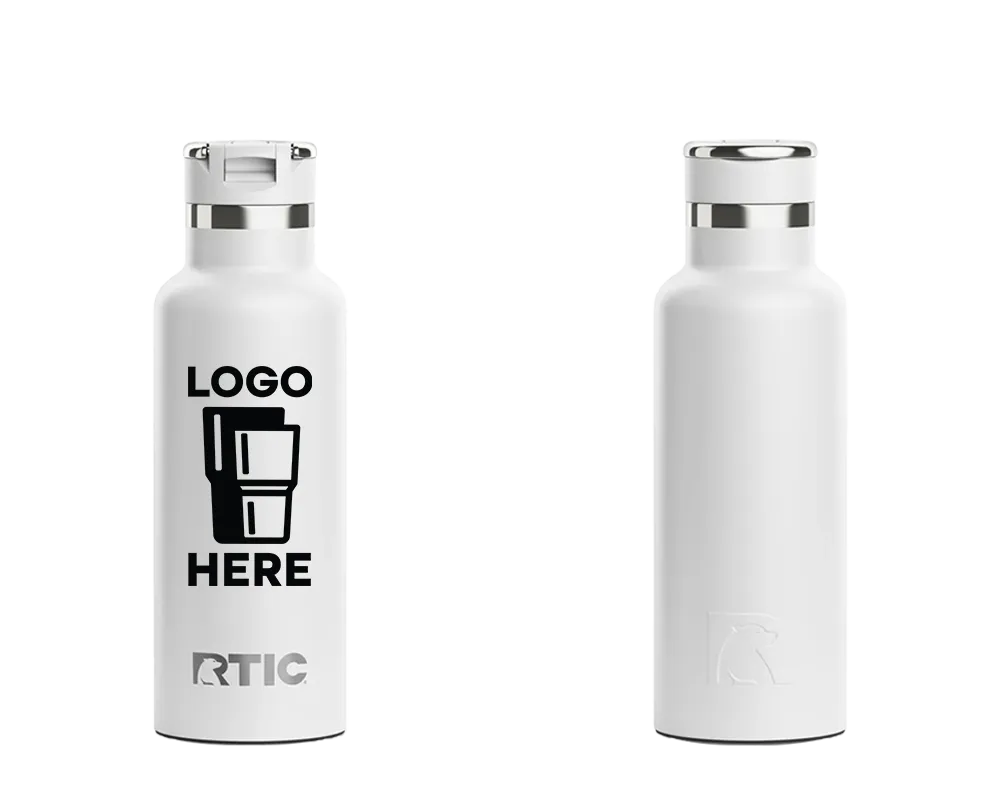 RTIC Journey Bottle White Color Print