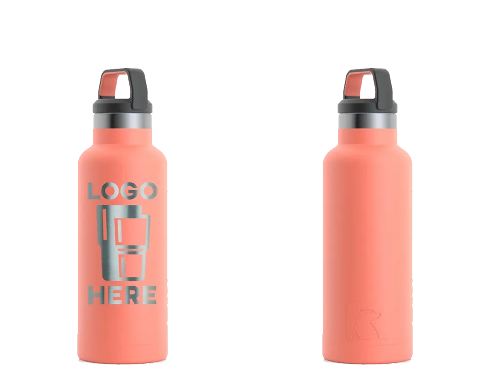 RTIC Sport Water Bottle Coral Laser Engrave