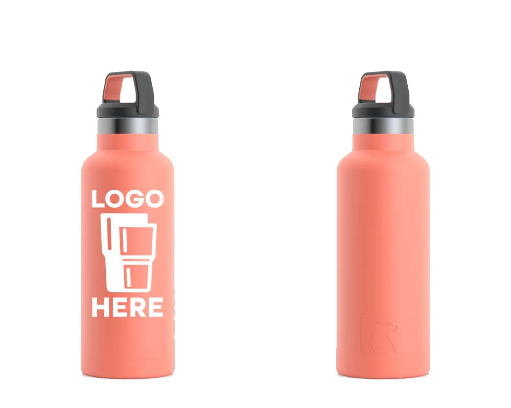 RTIC Sport Water Bottle Coral Color Print