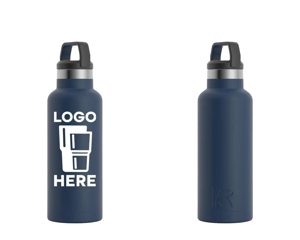 RTIC Sport Water Bottle Navy Color Print