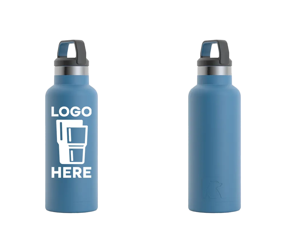 RTIC Sport Water Bottle Slate Blue Color Print