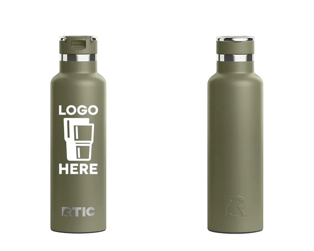 RTIC Journey Bottle Olive Color Print