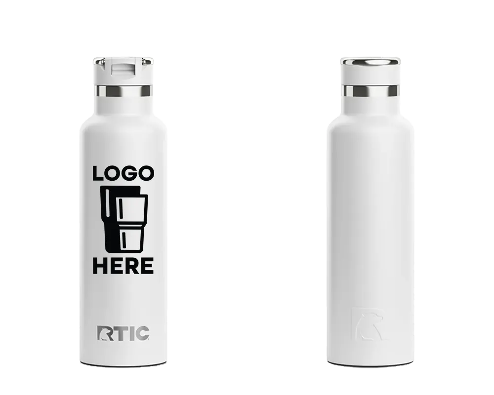 RTIC Journey Bottle White Color Print