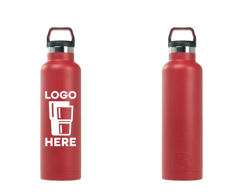 RTIC Sport Water Bottle Cardinal Red Color Print