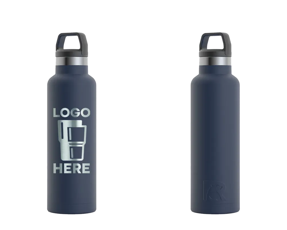 RTIC Sport Water Bottle Navy Laser Engrave