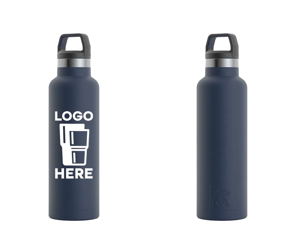 RTIC Sport Water Bottle Navy Color Print