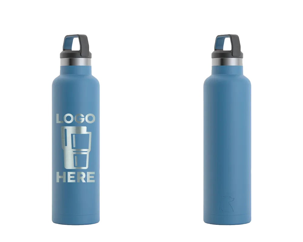 RTIC Sport Water Bottle Slate Blue Laser Engrave