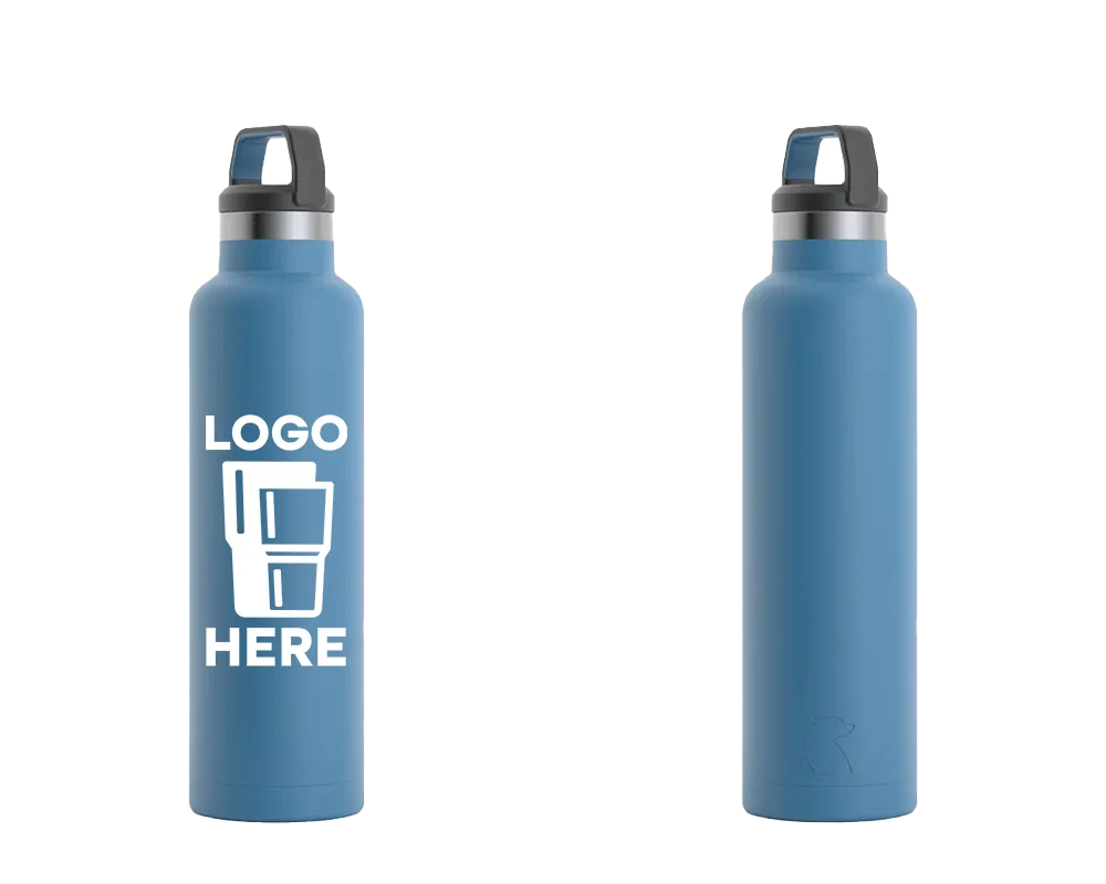 RTIC Sport Water Bottle Slate Blue Color Print