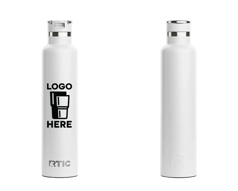 RTIC Journey Bottle White Color Print