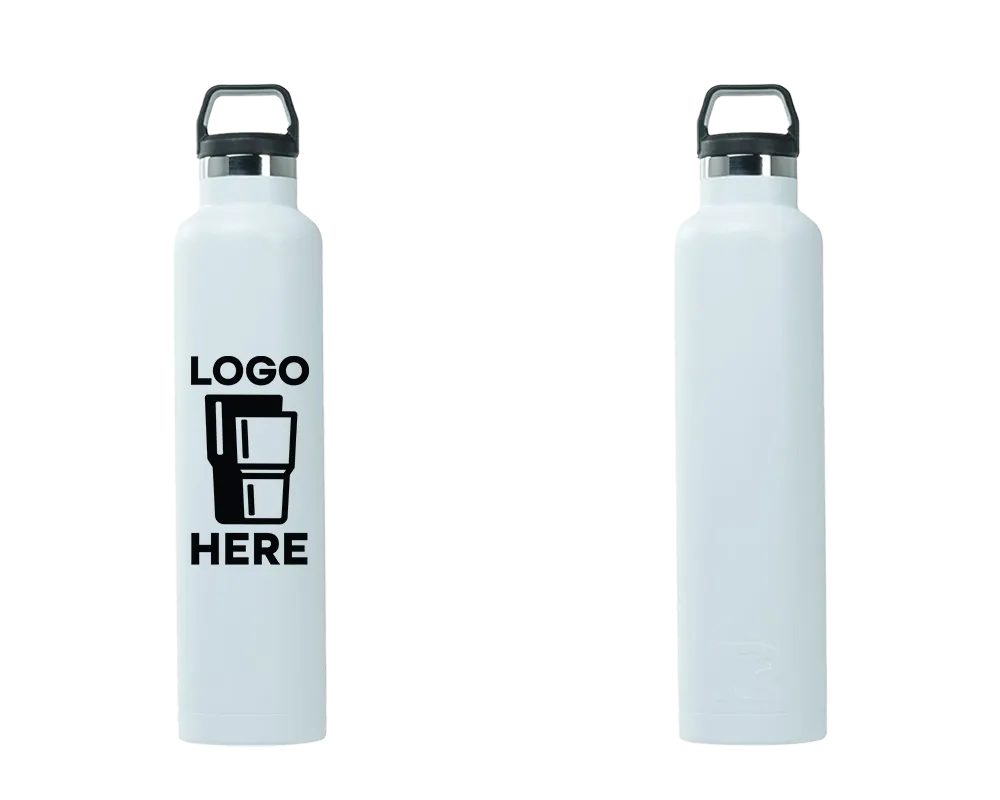 RTIC Sport Water Bottle White Color Print