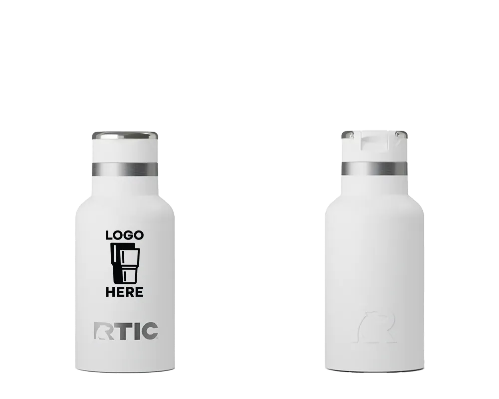 RTIC Little Journey Bottle White Color Print