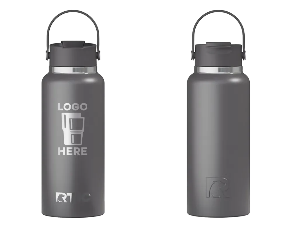 RTIC Outback Bottle Graphite Laser Engrave