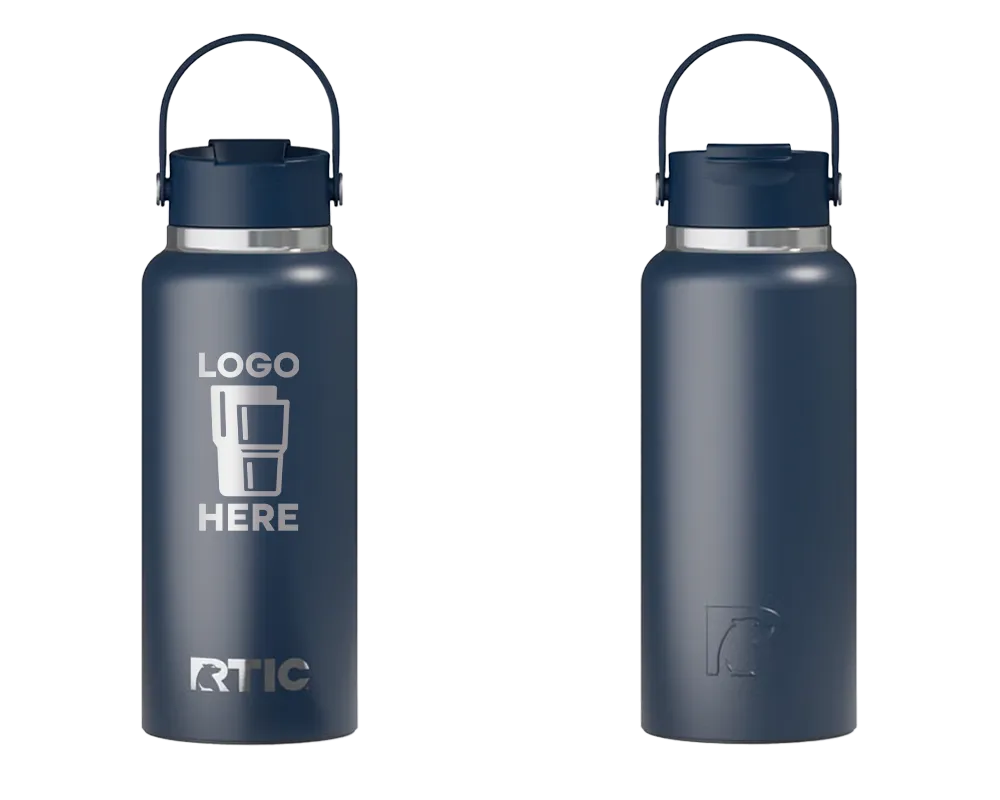 RTIC Outback Bottle Navy Laser Engrave