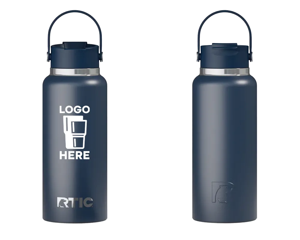 RTIC Outback Bottle Navy Color Print