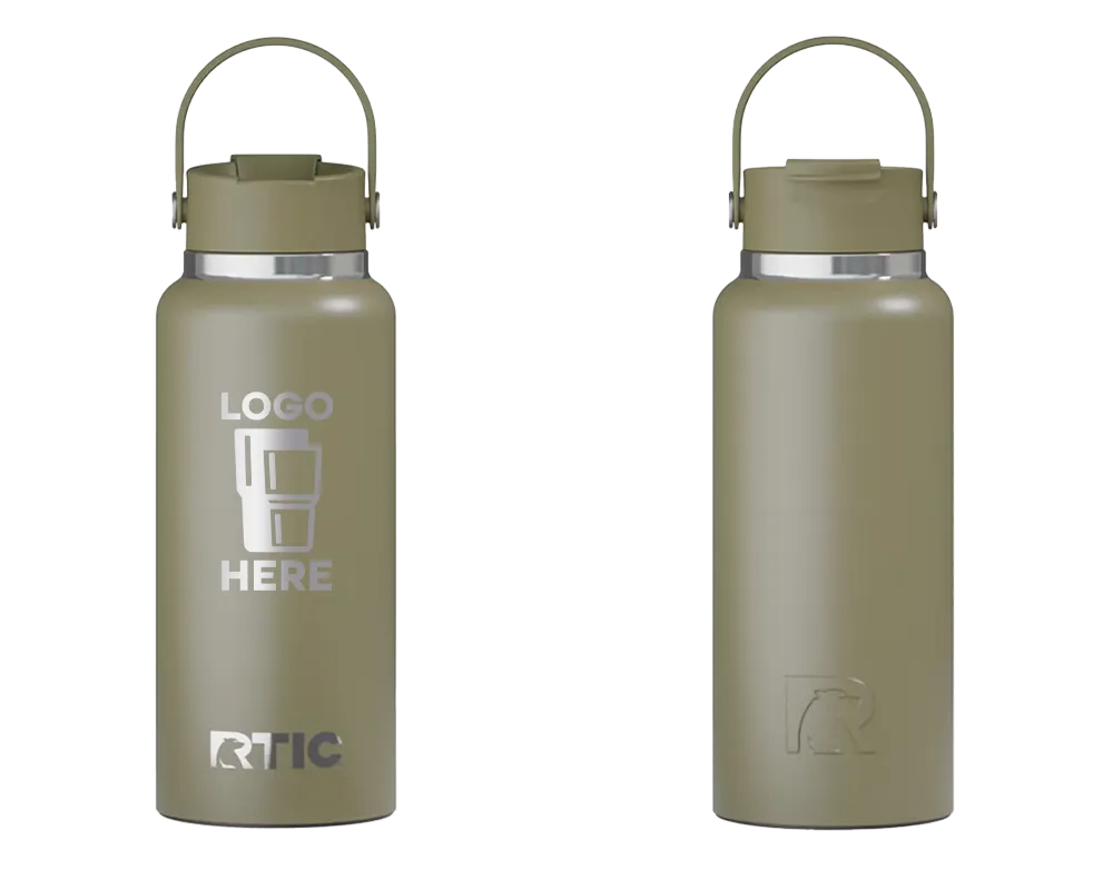 RTIC Outback Bottle Olive Laser Engrave