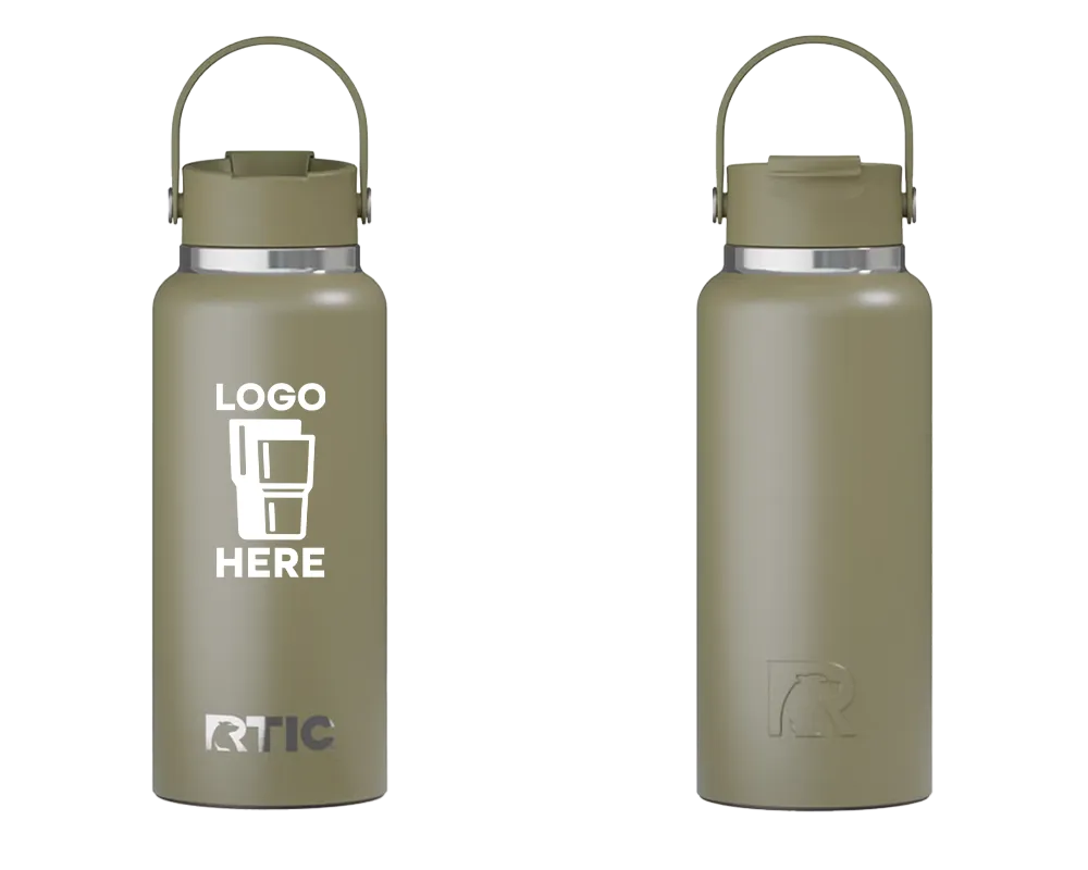 RTIC Outback Bottle Olive Color Print