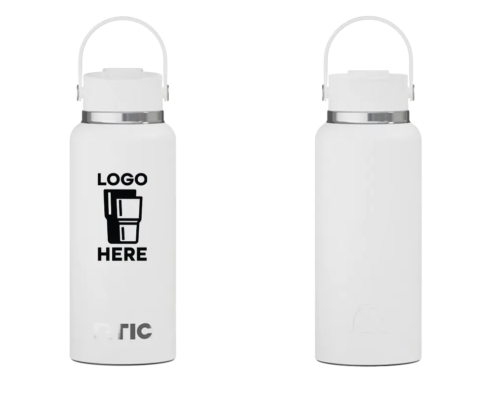 RTIC Outback Bottle White Color Print