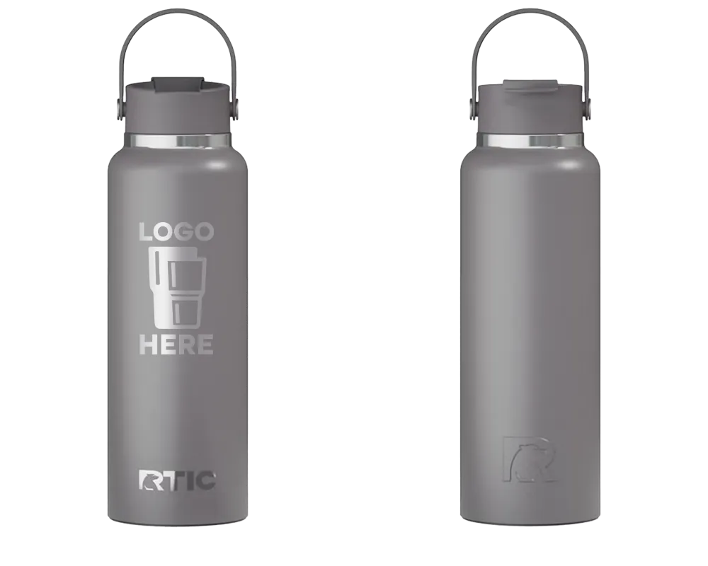 RTIC Outback Bottle Graphite Laser Engrave