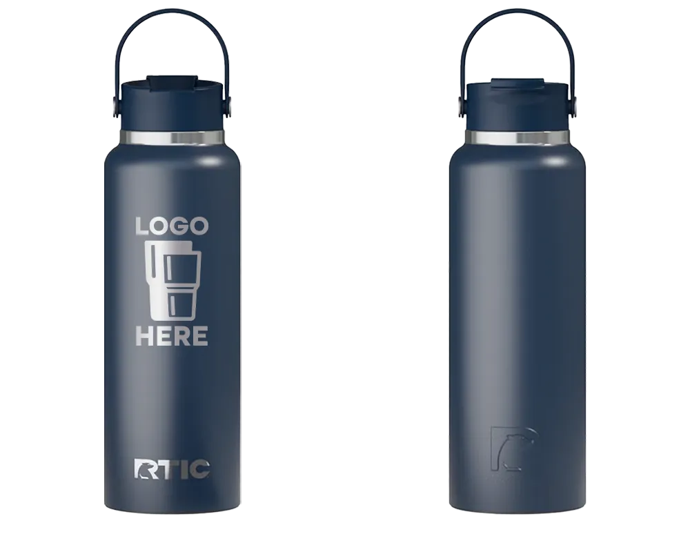 RTIC Outback Bottle Navy Laser Engrave