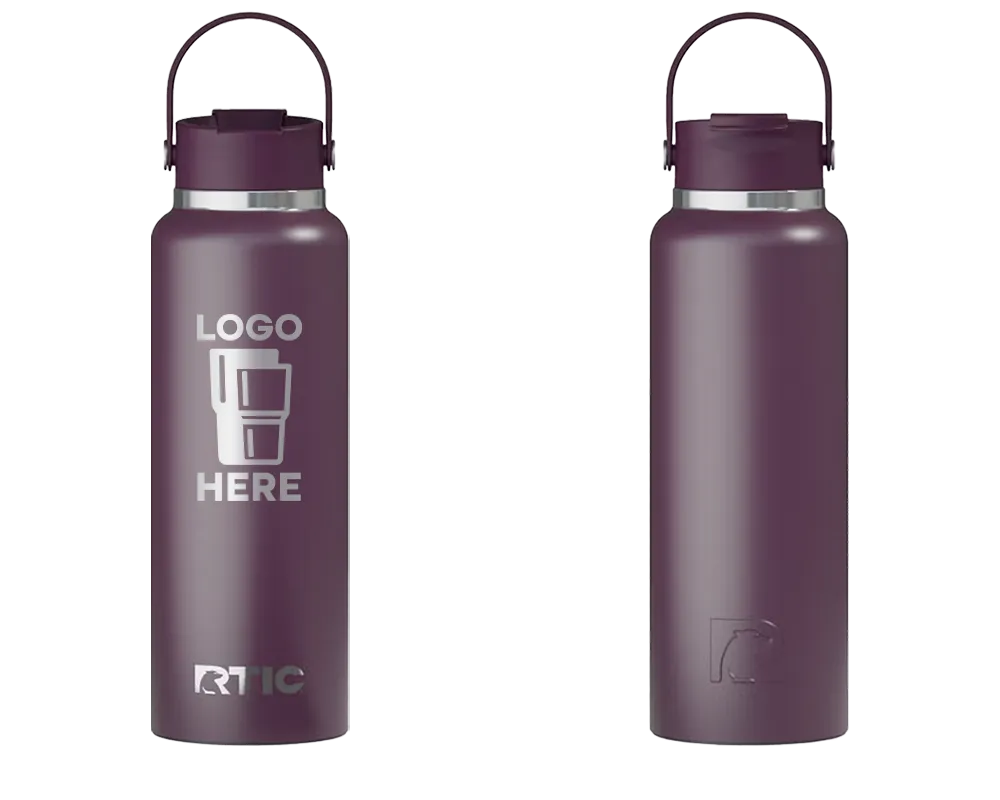 RTIC Outback Bottle Plum Laser Engrave