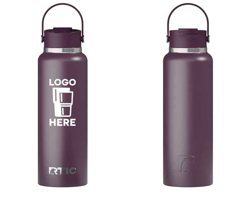 RTIC Outback Bottle Plum Color Print