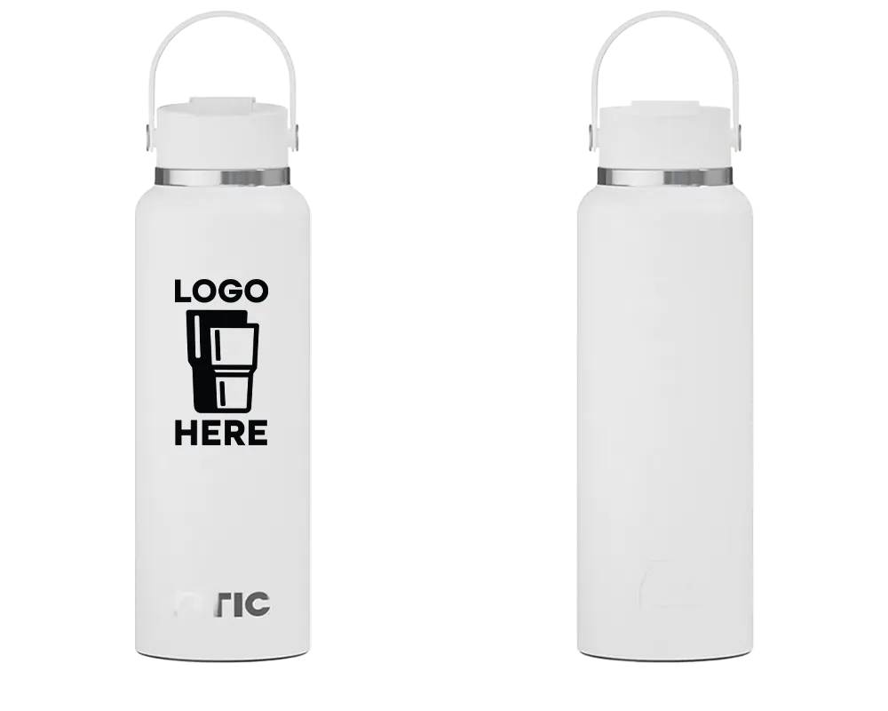 RTIC Outback Bottle White Color Print