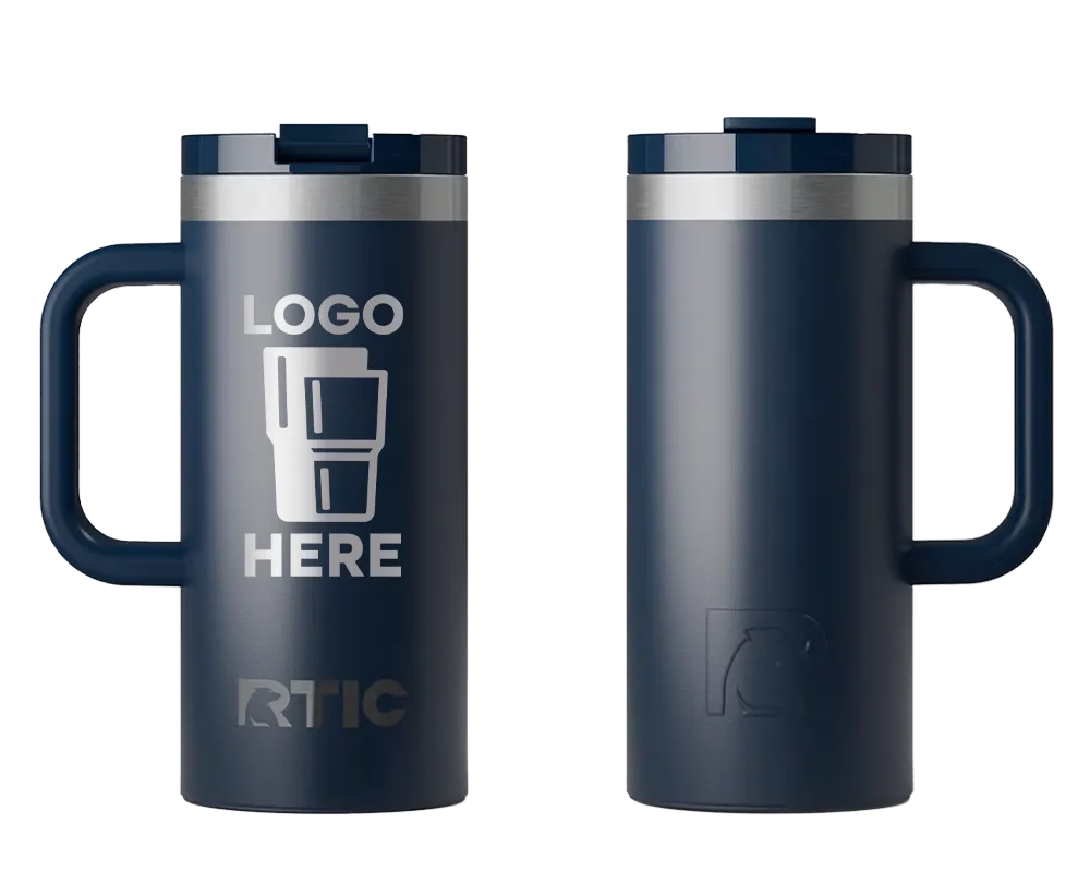 RTIC Road Trip Travel Mug Navy Laser Engrave