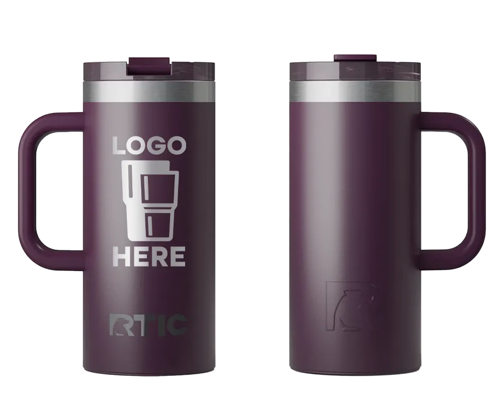 RTIC Road Trip Travel Mug Plum Laser Engrave