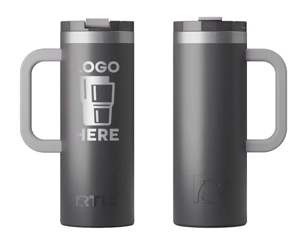 RTIC Road Trip Travel Mug Graphite Laser Engrave