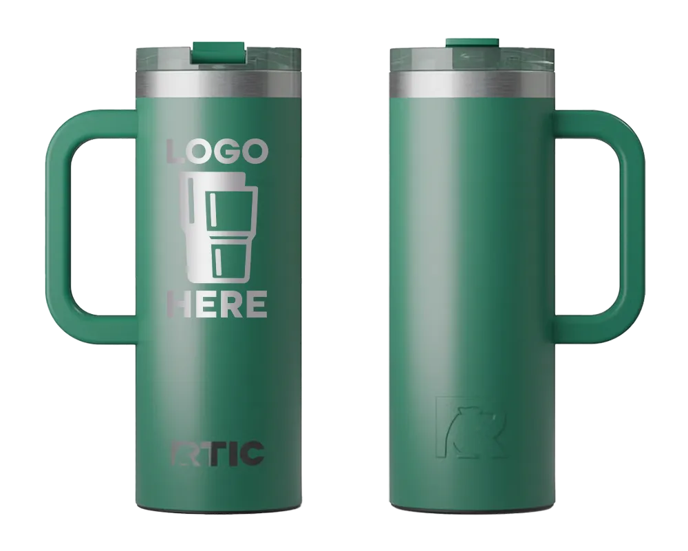 RTIC Road Trip Travel Mug Pine Tree Laser Engrave