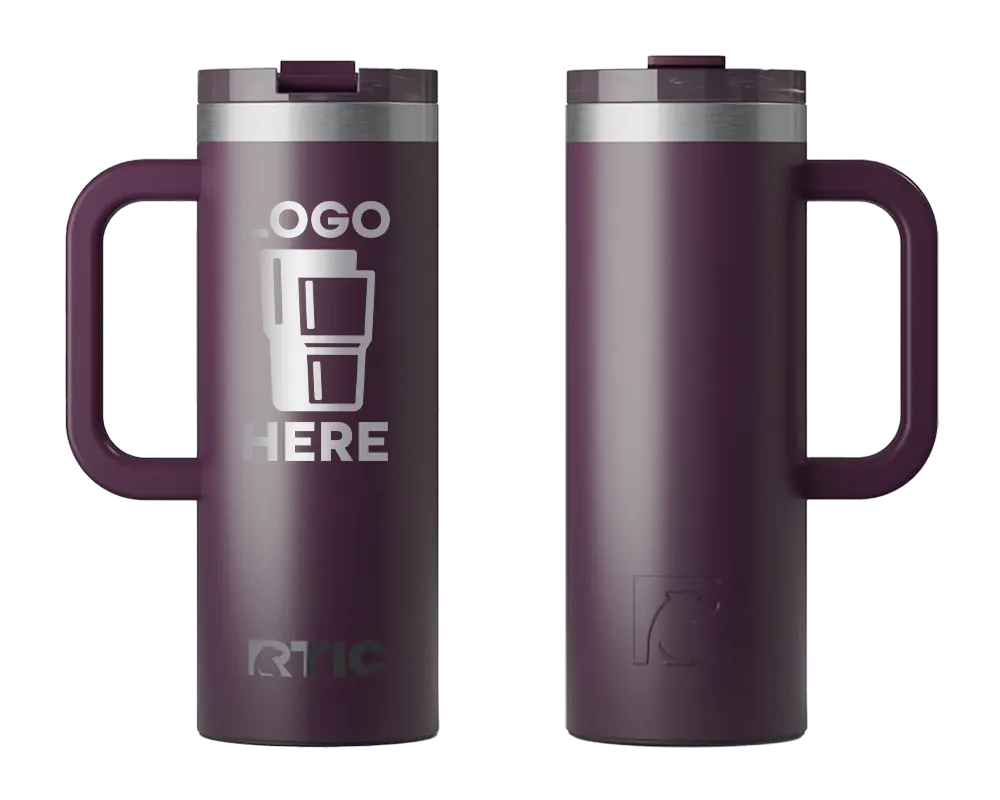 RTIC Road Trip Travel Mug Plum Laser Engrave