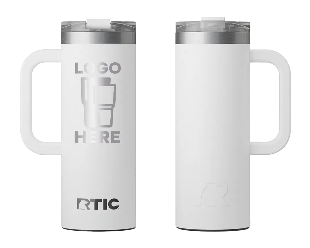 RTIC Road Trip Travel Mug White Laser Engrave