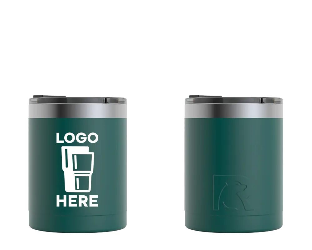 RTIC Lowball Tumbler Forest Green Color Print