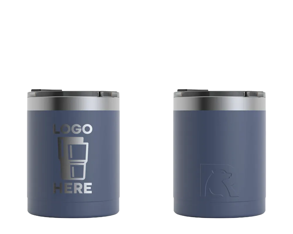 RTIC Lowball Tumbler Navy Laser Engrave