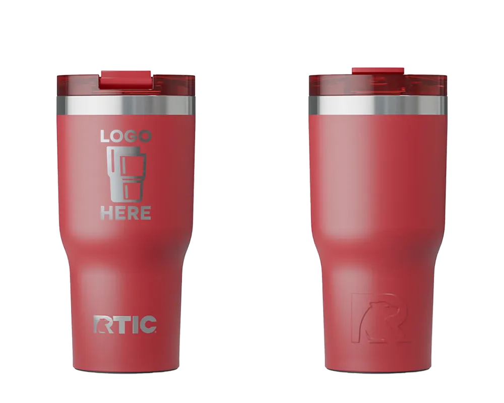 RTIC Essential Tumbler Flag Red Laser Engrave