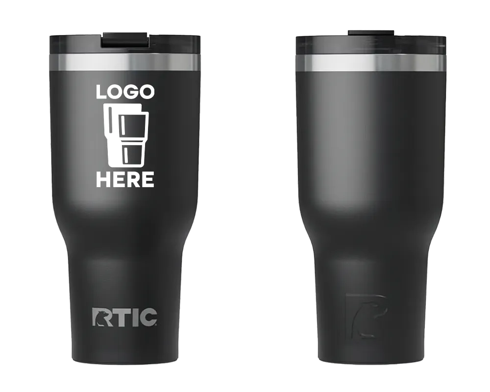 RTIC Essential Tumbler Black Color Print