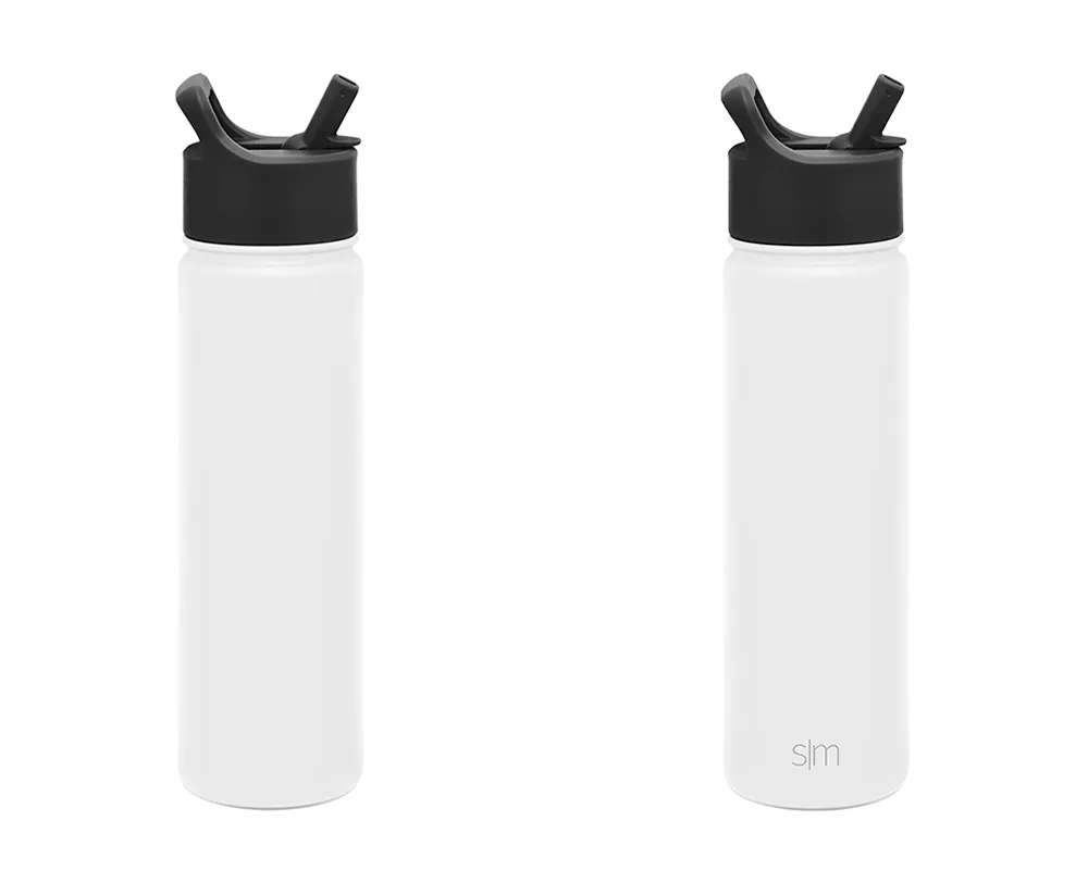Simple Modern Summit Water Bottle in Winter White