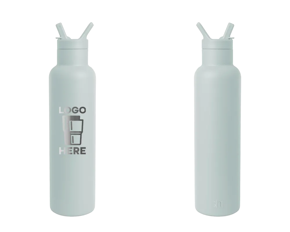 Simple Modern Ascent Water Bottle Sea Glass Sage Laser Engrave