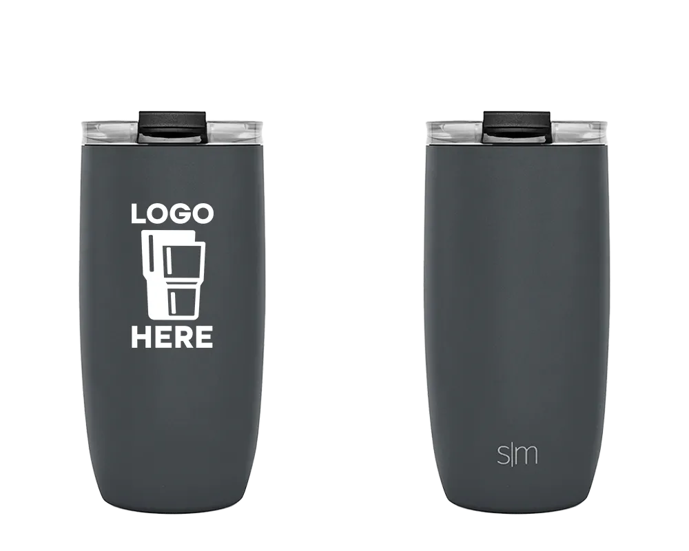 Simple Modern Voyager Tumbler Graphite Color Print